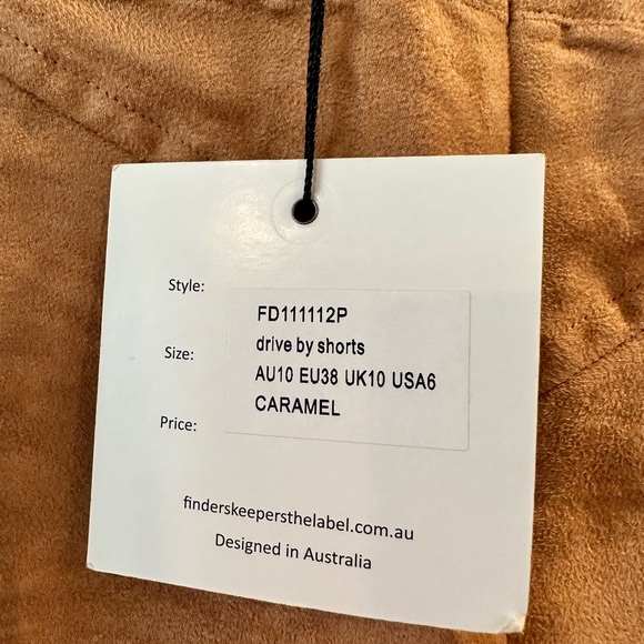 Suede High Waist Shorts for Fall! NWT - Picture 8 of 8